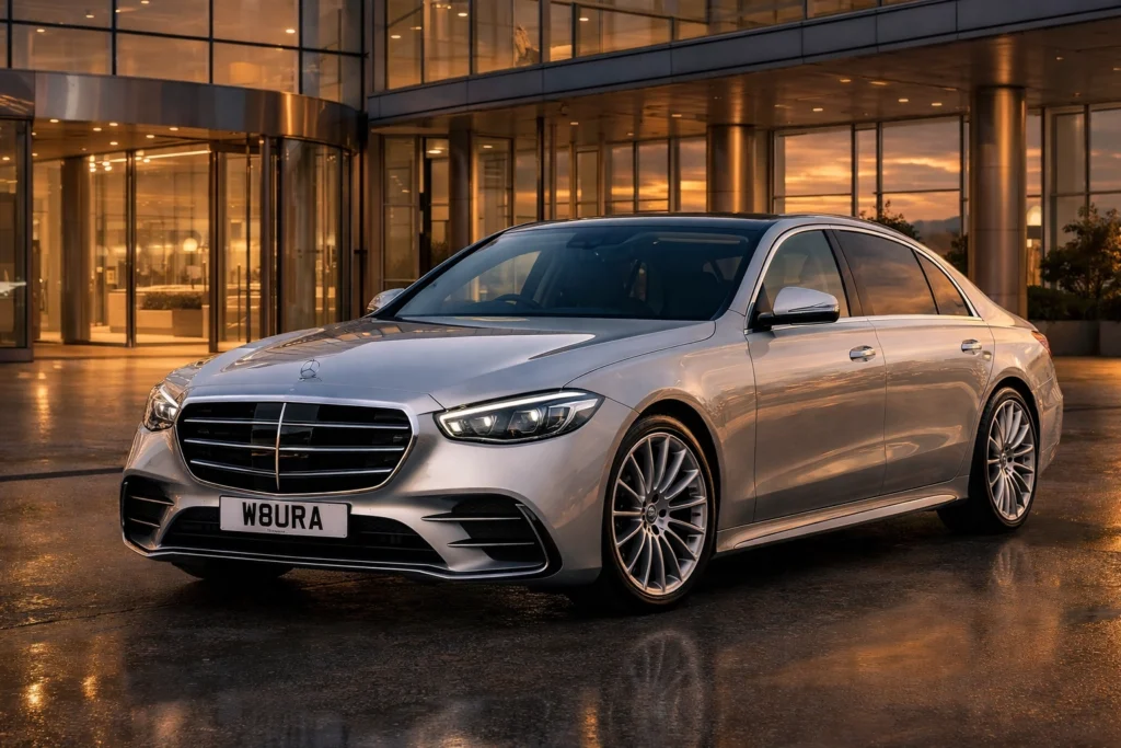 Aura Journeys: The Silver Mercedes S-Class Fleet Showcase