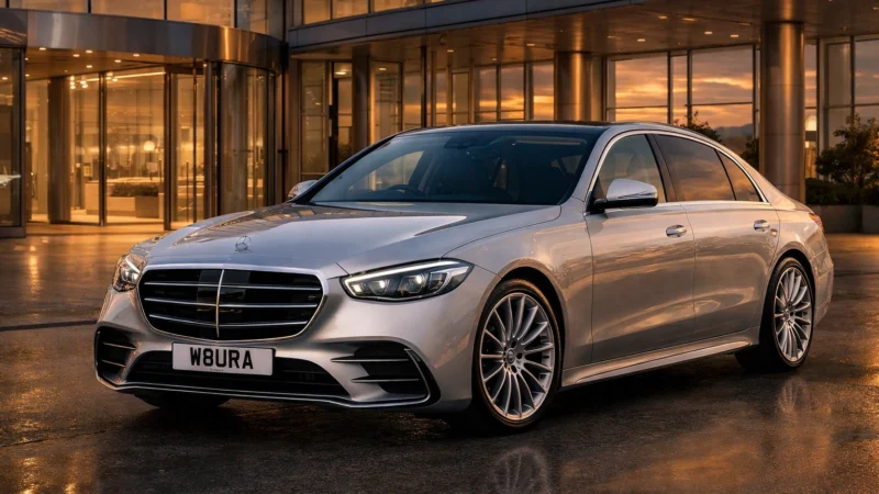 Aura Journeys: The Silver Mercedes S-Class Fleet Showcase