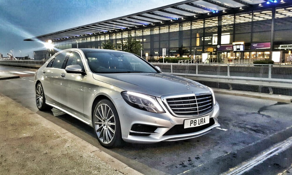 Luxury VIP Chauffeur Service in the UK - Mercedes Benz S Class at London Heathrow Airport
