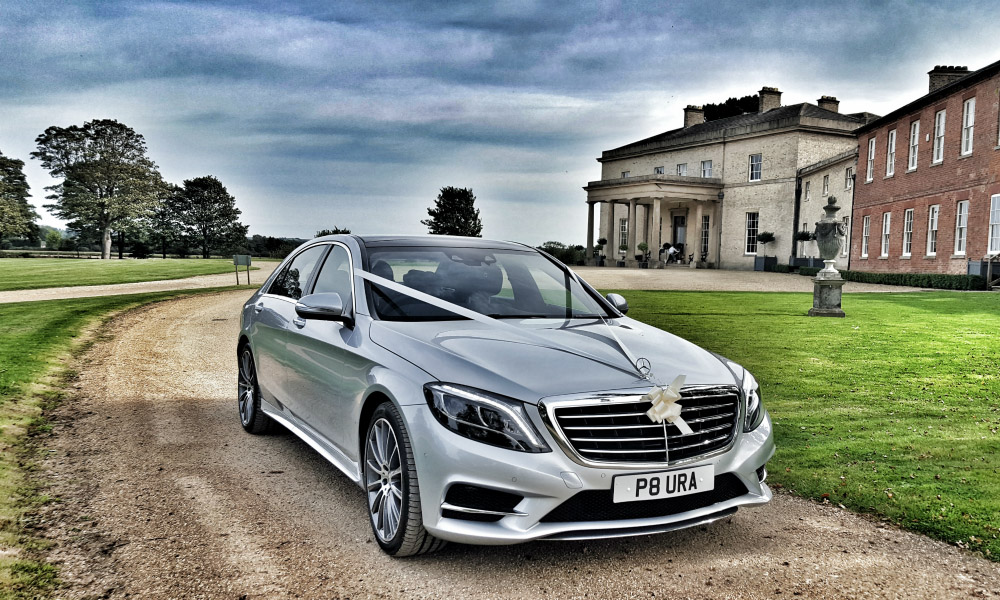 Mercedes Benz S Class Wedding Car - Stubton Hall Wedding - Newark on Trent